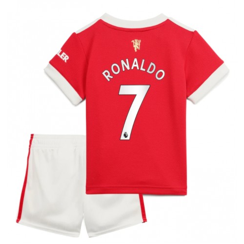 scald Hare grass Echipament fotbal Manchester United Cristiano Ronaldo #7 Tricou Acasa  2021-2022 pentru copii maneca scurta (+ Pantaloni scurti)