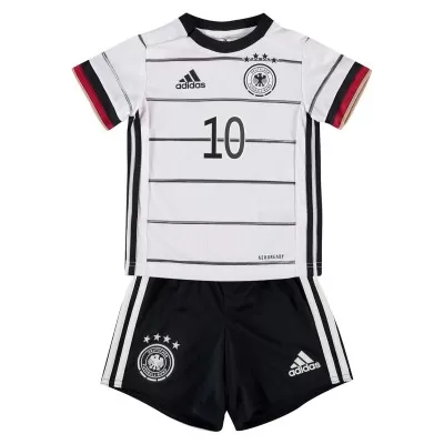 Echipament fotbal Germania Serge Gnabry #10 Tricou Acasa European 2020 pentru copii maneca scurta (+ Pantaloni scurti) - imagine 2
