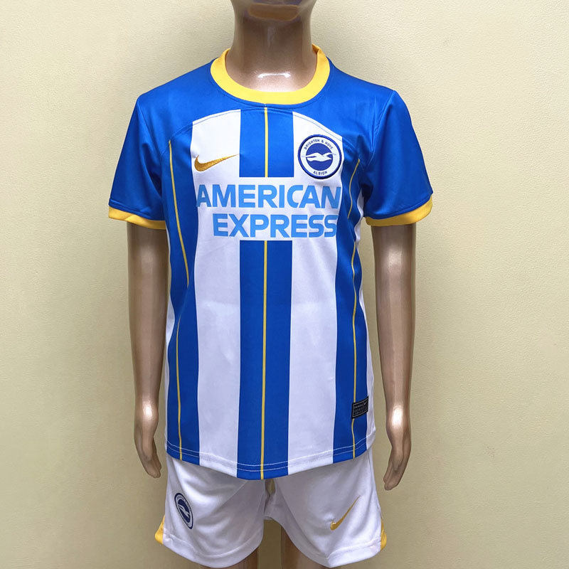 2023-24 Brighton & Hove Albion F.C. Tricou Acasa Pentru Copii