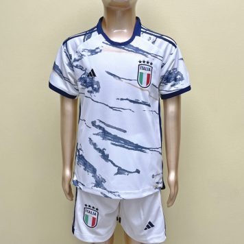 2023-24 Italia Tricou Deplasare Pentru Copii Echipament Fotbal