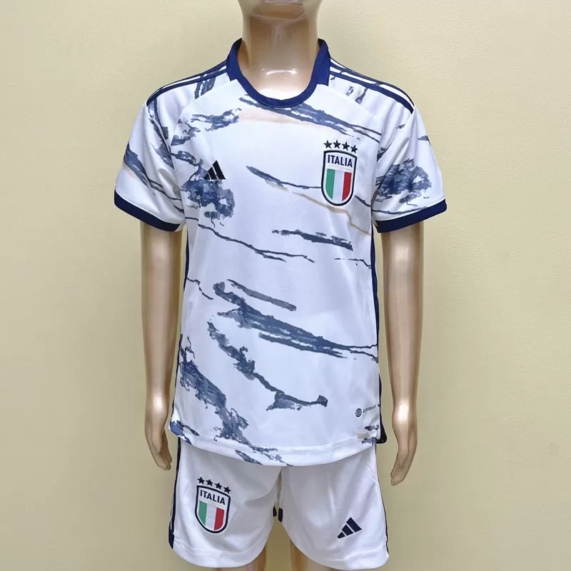 2023-24 Italia Tricou Deplasare Pentru Copii Echipament Fotbal