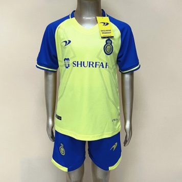 Al-Nassr Tricou Acasa 2022/23 pentru copii maneca scurta + Pantaloni scurti