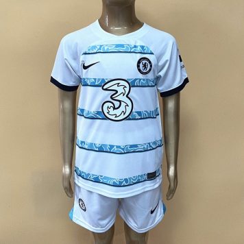 Chelsea Tricou Deplasare 2022/23 pentru copii maneca scurta + Pantaloni scurti