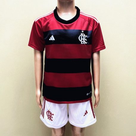 Flamengo Tricou Acasa 2023/24 pentru copii maneca scurta + Pantaloni scurti