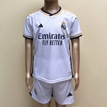 Real Madrid Tricou Acasa 2023/24 pentru copii maneca scurta + Pantaloni scurti