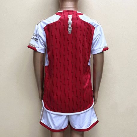 Spate - Tricou Acasa Arsenal 2023-24 pentru copii maneca scurta + Pantaloni scurti