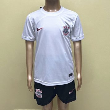 Tricou Acasa Corinthians 2023/24 pentru copii maneca scurta + Pantaloni scurti