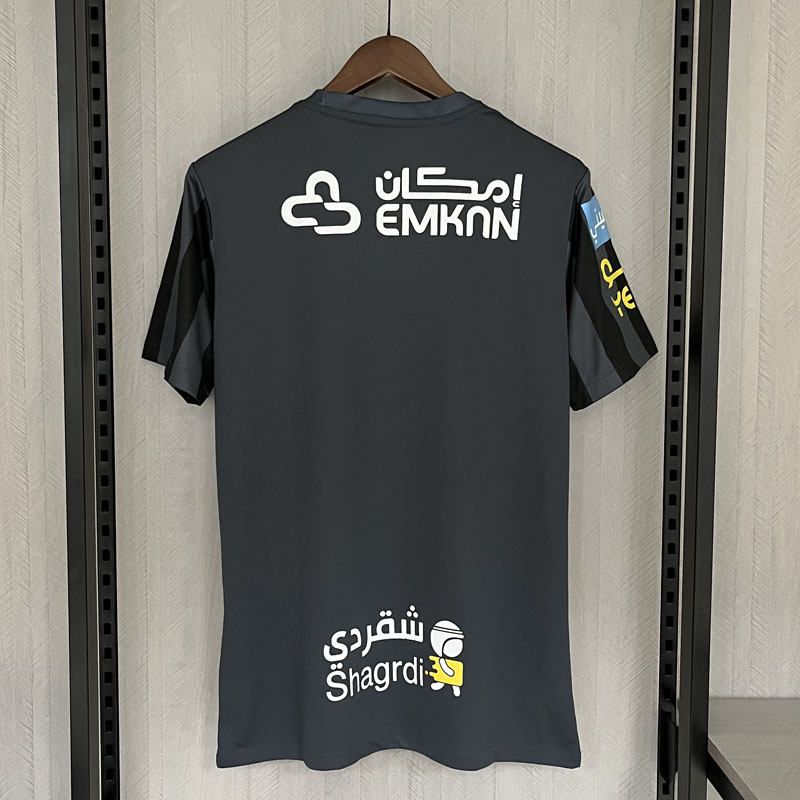 2023-24 Jeddah United Tricou Deplasare Negru 1