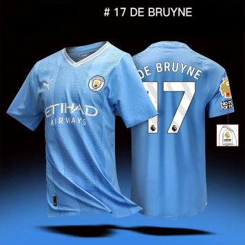 2023-24 Manchester City #17 Kevin De Bruyne Tricou Acasa