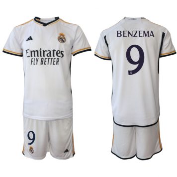 2023 24 Real Madrid Fotbal Tricou Acasa Benzema #9