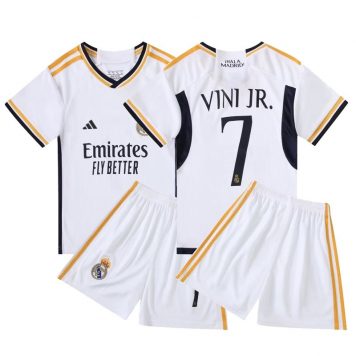 2023-24 Real Madrid Tricou Acasa Vinicius Junior No 7 Pentru Copii