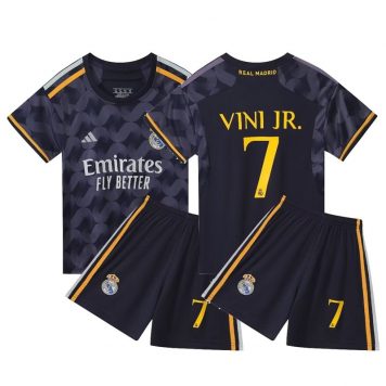 2023-24 Real Madrid Tricou Deplasare Vinicius Junior No 7 Pentru Copii