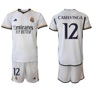 2023 24 Tricouri de fotbal Real Madrid Tricou Acasa NO 12 Camavinga