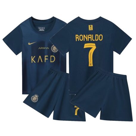 Al Nassr 2023-24 Tricou Deplasare NO7 Ronaldo Pentru Copii