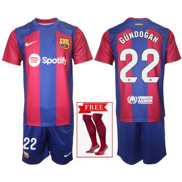 FC Barcelona 2023-24 Tricou Acasa Kit #22 Gündoğan
