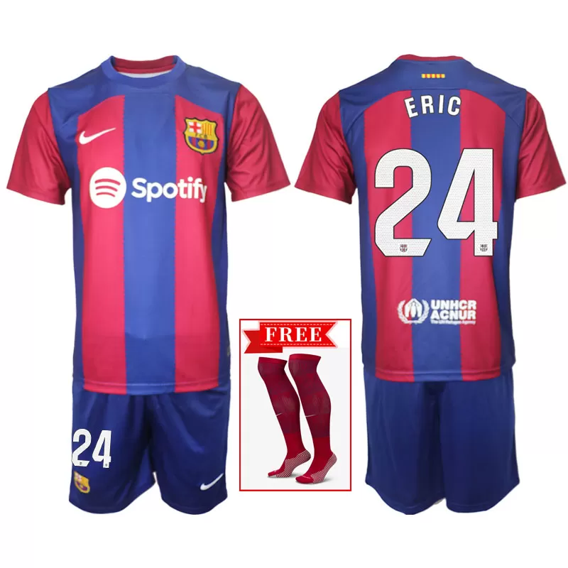 FC Barcelona 23/24 Tricou Acasa Eric #24 Kit