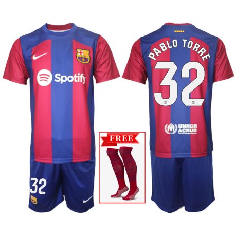 FC Barcelona 2324 Tricou Acasa Kit Pablo Torre Number 32