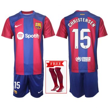 FC Barcelona Tricou Acasa Kit 2324 Christensen #15