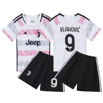 Juventus 23-24 NO.9 Dušan Vlahović Tricou Deplasare Copii