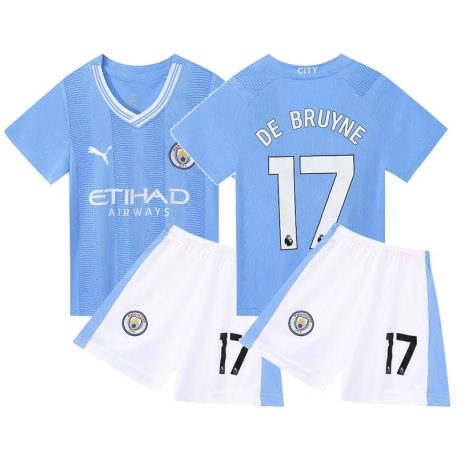 Manchester City 2023-24 Tricou Acasa 17 Pentru Copii