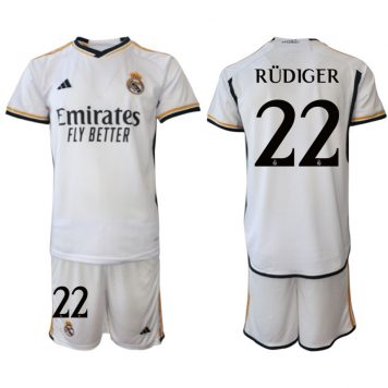 Real Madrid 2023-24 Fotbal Tricou Acasa #22 Rüdiger