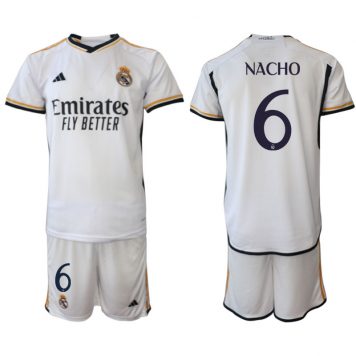 Real Madrid 23-24 Tricou Acasa NO 6 Nacho Suit