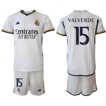 Tricouri de fotbal Real Madrid 2023 24 Tricou Acasa NO 15 Federico Valverde