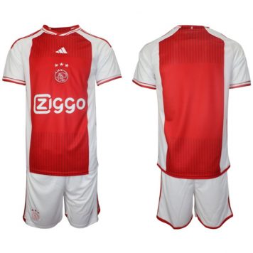 Echipament fotbal Tricou Acasa AFC Ajax 202324 Kit Rosu Alb