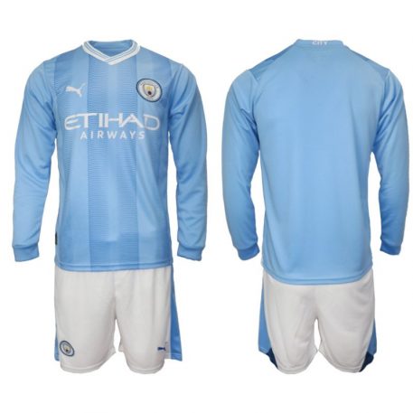 2023-24 Man City Tricou Acasa maneca lunga