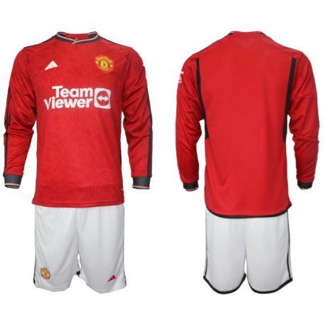 2023-24 Manchester United Tricou Acasa maneca lunga