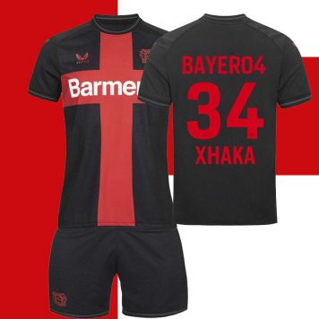Bayer 04 Leverkusen 2023-24 Tricou Acasă #34 Xhaka