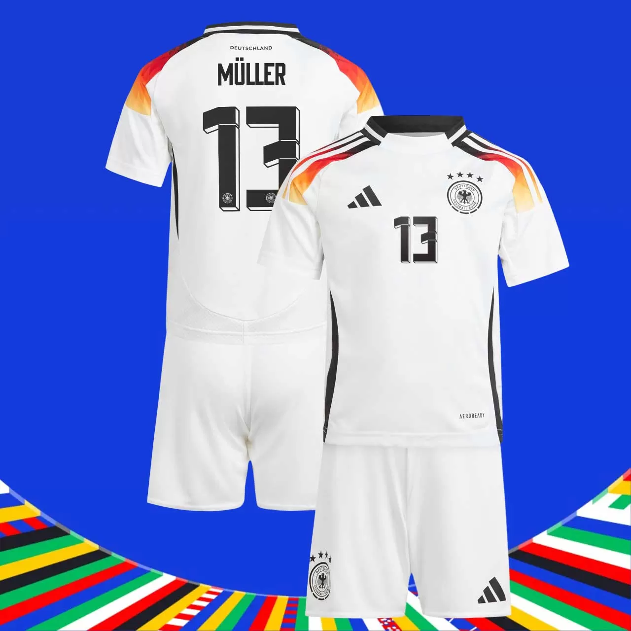 Euro 2024 Germania Tricou Acasa Müller 13 Pentru Copii