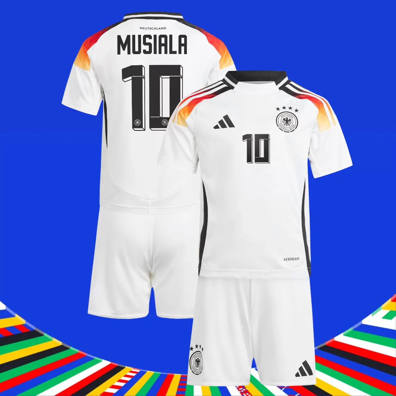Euro 2024 Germania Tricou Acasa Musiala #10 Pentru Copii