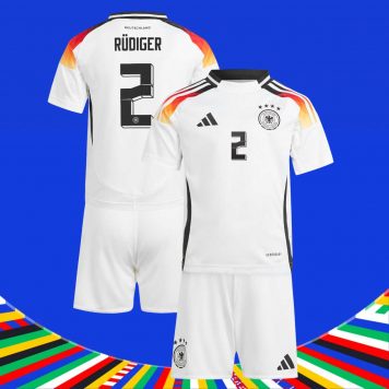 Euro-2024-Germania-Tricou-Acasa-Rüdiger-2-Pentru-Copii