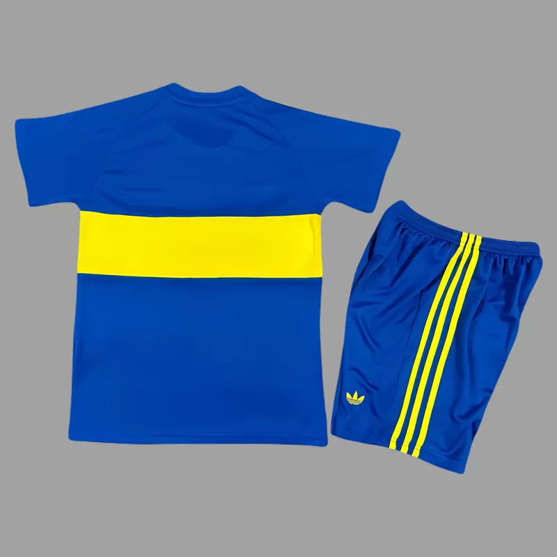 1981 Boca Juniors Tricou Acasa Tricou Fotbal Vintage Pentru Copii - imagine 2