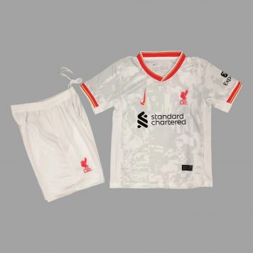 2024 25 Liverpool F.C. Tricou al treilea alb Pentru Copii