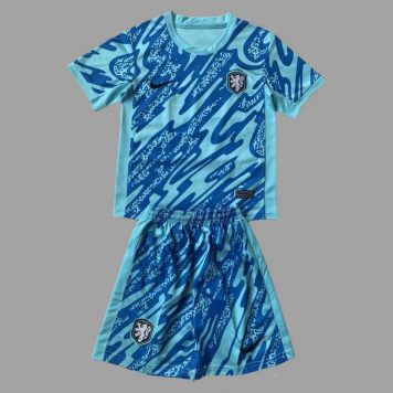 2024 Olanda Portar Tricou Fotbal Albastru kit