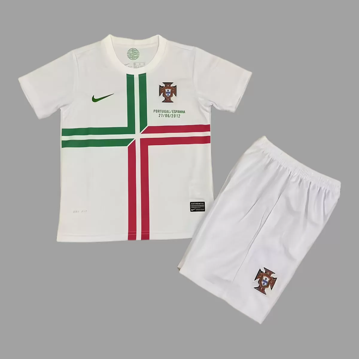 2012 Portugalia Tricou Deplasare Pentru Copii Alb