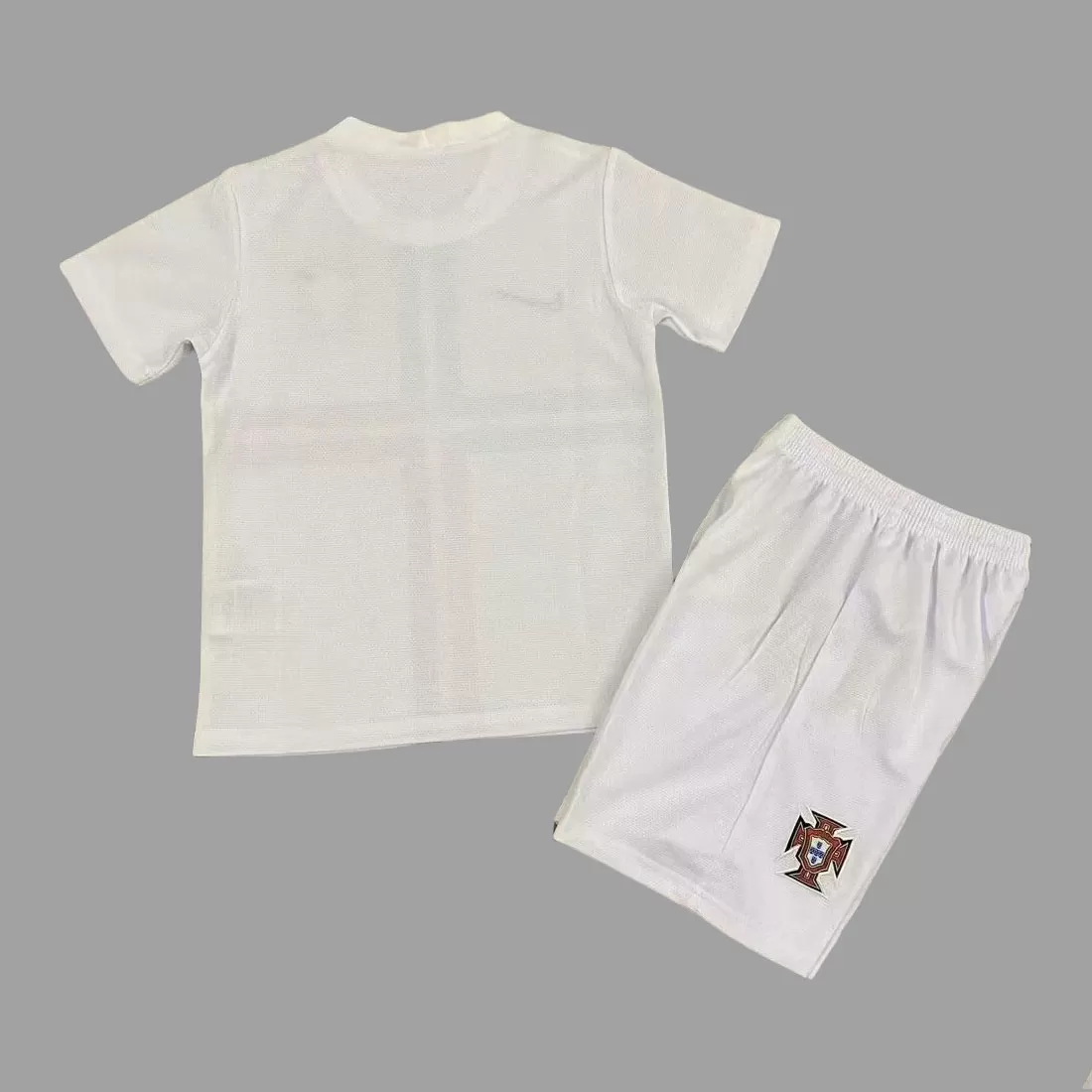 2012 Portugalia Tricou Deplasare Pentru Copii Alb - imagine 2