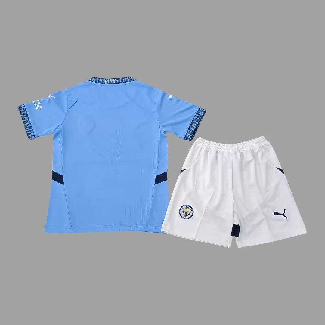 24/25 Manchester City Tricou Acasa cer albastru Pentru Copii - imagine 2