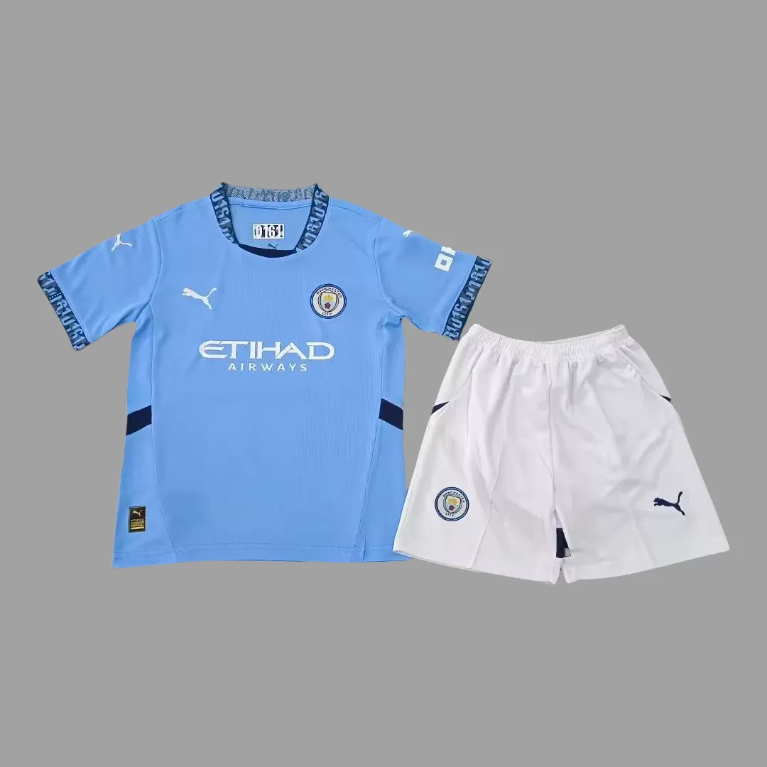 24/25 Manchester City Tricou Acasa cer albastru Pentru Copii