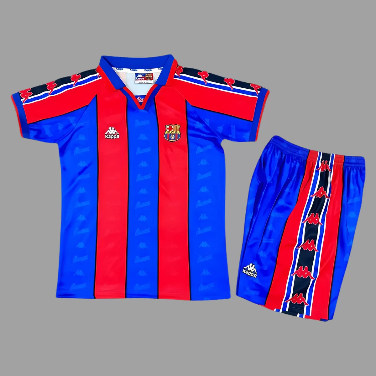 95/97 Barcelona Tricou Acasa Tricou Fotbal Vintage Pentru Copii