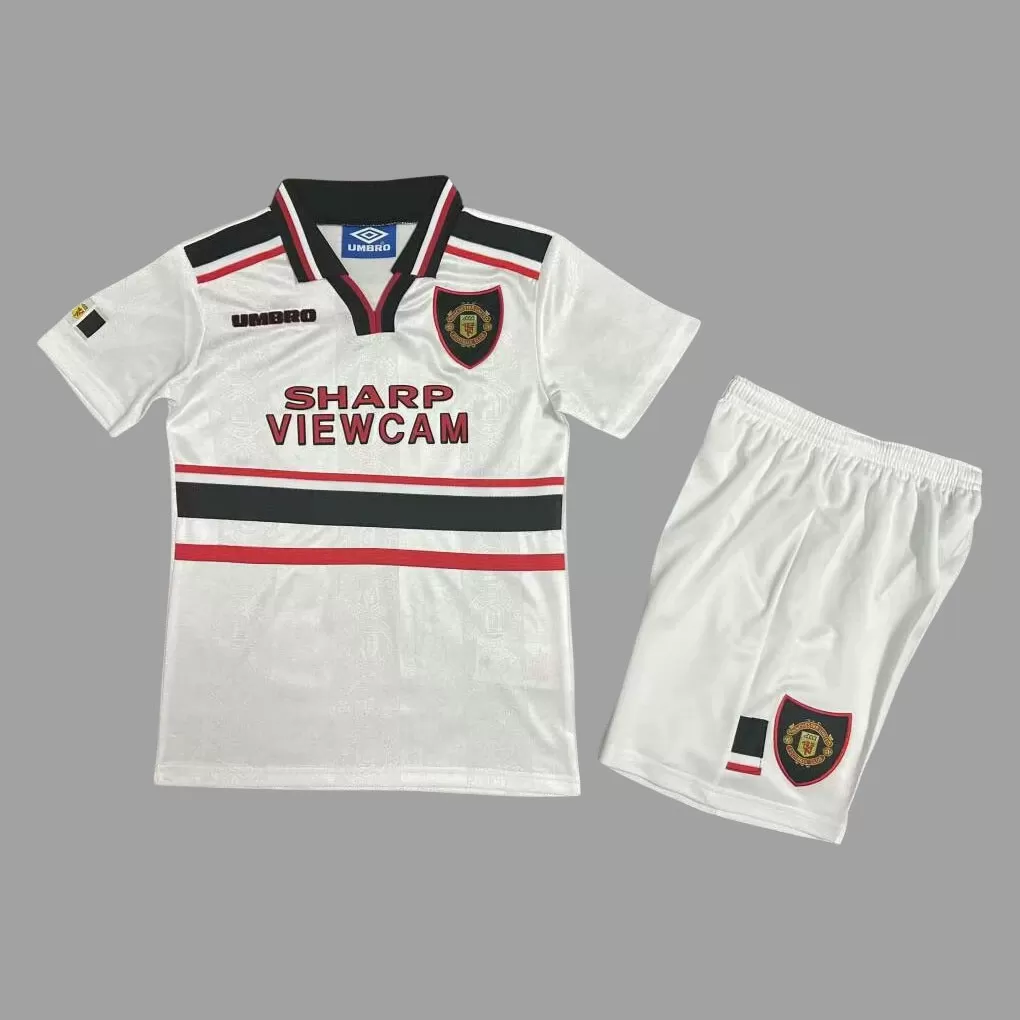 98/99 Manchester United Tricou Deplasar Vintage Pentru Copii
