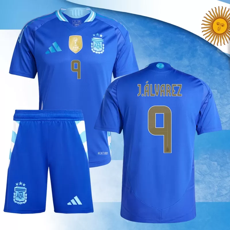 Argentina Copa América 2024 Tricou Deplasare #9 J Álvarez