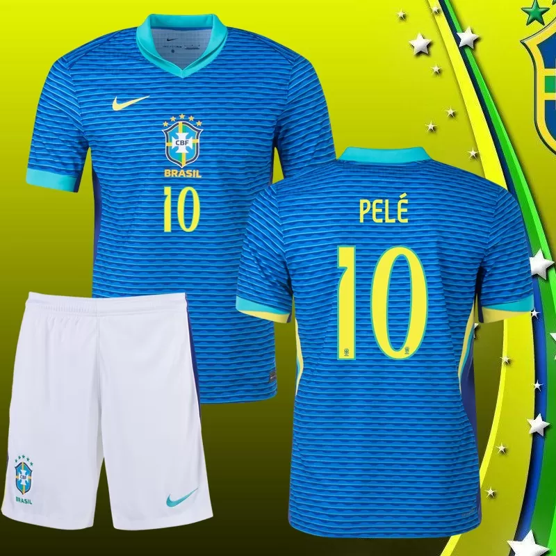 Brazilia Copa América 2024 Tricou Deplasare #10 Albastru