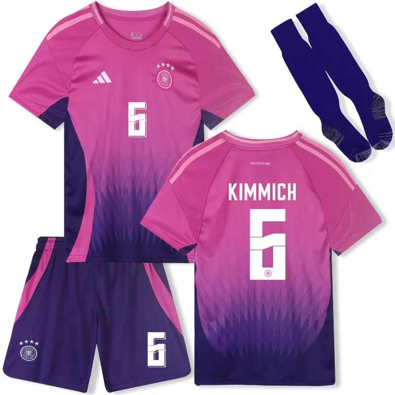Euro 2024 Germania Tricou Deplasare #6 Kimmich Pentru Copii