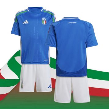 Euro-2024-Italy-Tricou-Acasă--Albastru-Pentru-Copii
