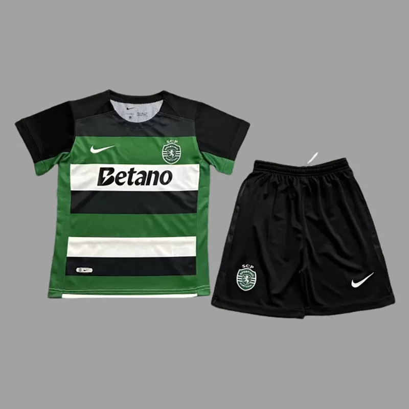 Sporting CP 2024-25 Tricou Acasa Maneca Scurta Pentru Copii