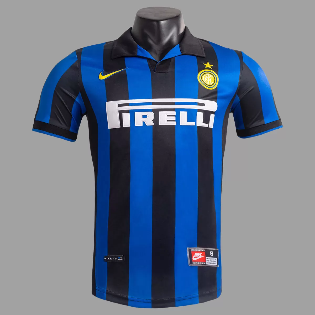98/99 Inter Milan Tricou Acasa Tricou Fotbal Vintage