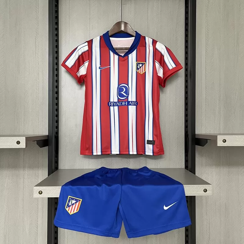 Echipament Atletico Madrid 2024/25 pentru copii tricou acasă + pantaloni